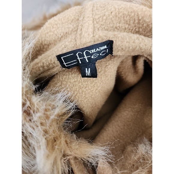 effeci* Y2K Velvet & Faux Fur Hooded Jacket Fleece Lined *Sz M - Picture 5 of 9